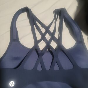 lululemon athletica Deep Blue Strappy Sports Bra